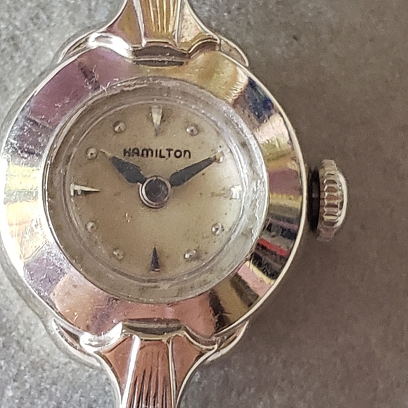 Vintage Lady Hamilton 14K Biggs White Gold Watch - Picture 7 of 16